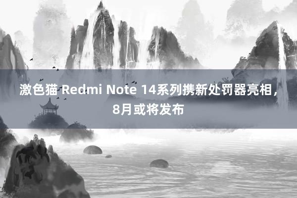 激色猫 Redmi Note 14系列携新处罚器亮相，8月或将发布