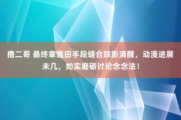 撸二哥 最终章雏田手段缝合踪影清醒，动漫进展未几，如实磨砺讨论念念法！