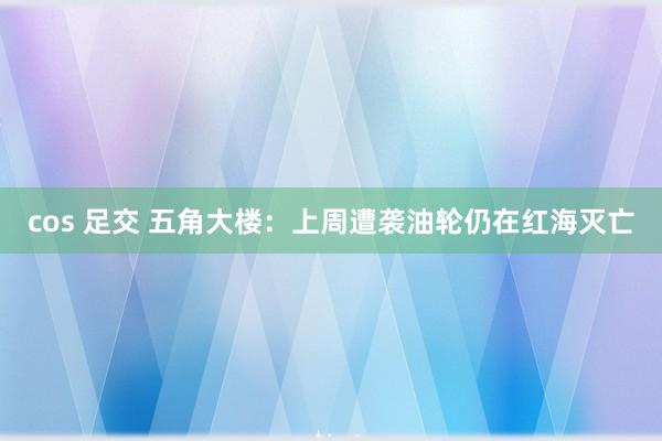 cos 足交 五角大楼：上周遭袭油轮仍在红海灭亡