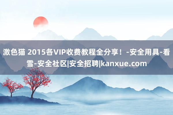 激色猫 2015各VIP收费教程全分享！-安全用具-看雪-安全社区|安全招聘|kanxue.com